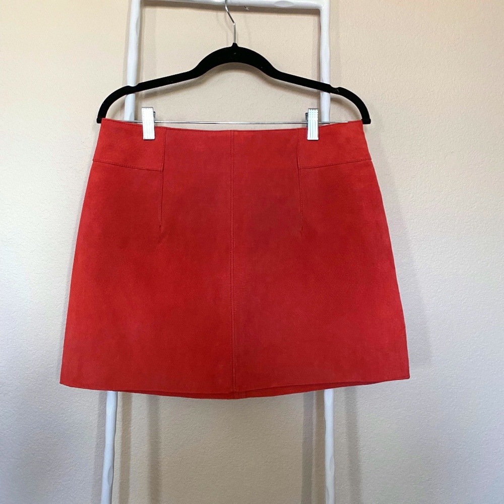 H&M Real Suede Mini Skirt Size 10